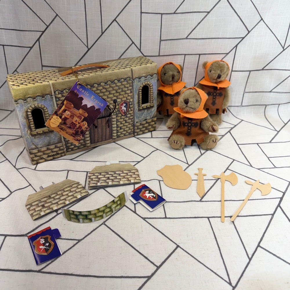 Takara Castle Legend The Soldiers Castle Mini Bear Playset Brown Vintage A-1084